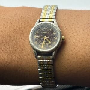 Vintage Silver & Gold Carriage Watch